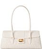 BRAHMIN Carman Collection Sea Salt White Dayan East West Satchel Bag, Color:Sea Salt White - Image 1