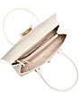 BRAHMIN Carman Collection Sea Salt White Dayan East West Satchel Bag, Color:Sea Salt White - Image 3