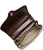 Color:Espresso - Image 3 - Caswell Collection Rene Animal Print Leather Satchel Bag