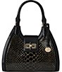 BRAHMIN Cavatica Collection Black Adrian Satchel Bag, Color:Black - Image 1