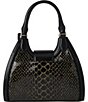 BRAHMIN Cavatica Collection Black Adrian Satchel Bag, Color:Black - Image 2