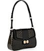 BRAHMIN Cavatica Collection Black Nerida Shoulder Bag, Color:Black - Image 4