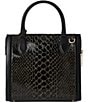 BRAHMIN Cavatica Collection Black Small Caroline Satchel Bag, Color:Black - Image 2