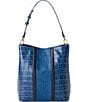 BRAHMIN Celina Retro Blue Skye Magnetic Snap Bucket Bag, Color:Retro Blue Skye - Image 2