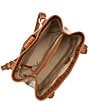 Color:Honey Brown - Image 3 - Copa Cabana Collection Honey Brown Fiora Leather Hobo Bucket Bag