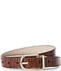 BRAHMIN Crocco Reversible Belt, Color:Contour - Image 1