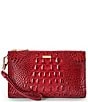 BRAHMIN Daisy Melbourne Collection Volcanic Red Wristlet - Image 1