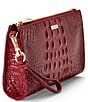 BRAHMIN Daisy Melbourne Collection Volcanic Red Wristlet - Image 4
