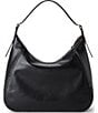 BRAHMIN Dietrich Collection Edie Snake Trim Slouchy Shoulder Bag, Color:Black Dietrich - Image 2