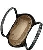 BRAHMIN Dietrich Collection Iona Snake Tote Bag, Color:Black Dietrich - Image 3