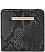 BRAHMIN Dietrich Collection Mini Jane Snake Wallet, Color:Black - Image 1