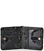 BRAHMIN Dietrich Collection Mini Jane Snake Wallet, Color:Black - Image 3