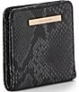 BRAHMIN Dietrich Collection Mini Jane Snake Wallet, Color:Black - Image 4