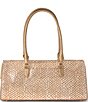 BRAHMIN Donegal Collection Gold Sophia Satchel Bag, Color:Gold - Image 2