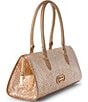BRAHMIN Donegal Collection Gold Sophia Satchel Bag, Color:Gold - Image 4