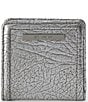 BRAHMIN Duchess Collection Silver Metallic Jane Mini Bifold Wallet, Color:Silver - Image 1