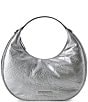 BRAHMIN Duchess Collection Silver Metallic Mindy Clutch, Color:Silver - Image 1