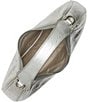 BRAHMIN Duchess Collection Silver Metallic Mindy Clutch, Color:Silver - Image 3