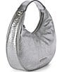 BRAHMIN Duchess Collection Silver Metallic Mindy Clutch, Color:Silver - Image 4
