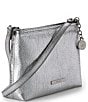 BRAHMIN Duchess Collection Silver Metallic Mod Lorelei Shoulder Bag, Color:Silver - Image 4