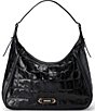 BRAHMIN Edie Black Castle View Shoulder Bag, Color:Black - Image 1