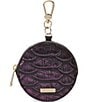 BRAHMIN Excelsior Collection Passion Purple Circle Coin Purse, Color:Passion Purple - Image 1