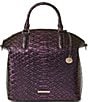 BRAHMIN Excelsior Collection Passion Purple Duxbury Large Satchel Bag, Color:Passion Purple - Image 1