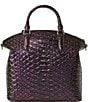 BRAHMIN Excelsior Collection Passion Purple Duxbury Large Satchel Bag, Color:Passion Purple - Image 2