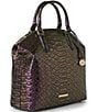 BRAHMIN Excelsior Collection Passion Purple Duxbury Large Satchel Bag, Color:Passion Purple - Image 4