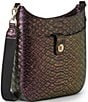 BRAHMIN Excelsior Collection Passion Purple Leia Crossbody Bag, Color:Passion Purple - Image 4