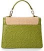 BRAHMIN Flora Collection Multi Raffia Small Hallie Satchel Bag - Image 2