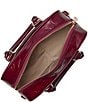BRAHMIN Galloway Collection Cherry Lacquer Mara Satchel Bag, Color:Cherry Lacquer - Image 3