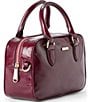 BRAHMIN Galloway Collection Cherry Lacquer Mara Satchel Bag, Color:Cherry Lacquer - Image 4