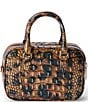 BRAHMIN Golden Lynx Melbourne Collection Mara Satchel Bag, Color:Golden Lynx - Image 2