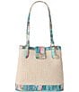 BRAHMIN Grandview Collection Contrast Trim Staycation Fiora Bucket Bag, Color:Sta - Image 1