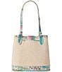 BRAHMIN Grandview Collection Contrast Trim Staycation Fiora Bucket Bag, Color:Sta - Image 2
