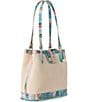 BRAHMIN Grandview Collection Contrast Trim Staycation Fiora Bucket Bag, Color:Sta - Image 4