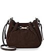 BRAHMIN Grassland Collection Marge Suede Slouchy Crossbody Bag - Image 1