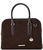 BRAHMIN Grassland Collection Marissa Suede Satchel Bag - Image 1