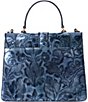 BRAHMIN Grazioso Collection Gabriella Satchel Bag, Color:Blue - Image 2