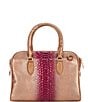 BRAHMIN Harkness Collection Pomegranate Marissa Leather Satchel Bag, Color:Pomegranate - Image 2