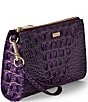 BRAHMIN Heroic Purple Daisy Wristlet, Color:Heroic Purple - Image 4