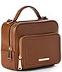 BRAHMIN Heroica Collection Tori Top Handle Crossbody Bag, Color:Saddle - Image 4