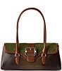 BRAHMIN Highgate Collection Dayan East-West Satchel Bag, Color:Samba - Image 1
