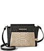 BRAHMIN Hillary Breckenridge Collection Multi Croc Snake Embossed Crossbody Bag - Image 1