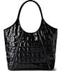 BRAHMIN Iona Black Castle View Oversized Tote Bag, Color:Black - Image 2