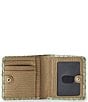 BRAHMIN Jane Snake Embossed Leather Bifold Wallet, Color:Mint Novella - Image 3