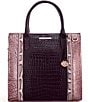 BRAHMIN Jessamine Collection Mellow Rose Caroline Satchel Bag, Color:Mellow Rose - Image 1