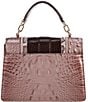 BRAHMIN Jessamine Collection Mellow Rose Small Hallie Satchel Bag, Color:Mellow Rose - Image 2