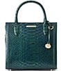 BRAHMIN Kalopsia Collection Small Caroline Evergreen Satchel Bag, Color:Evergreen - Image 1